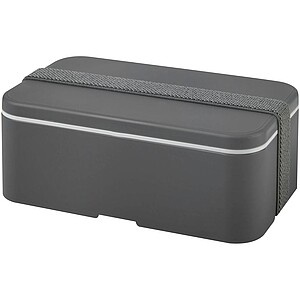 Single layer lunch box, grey