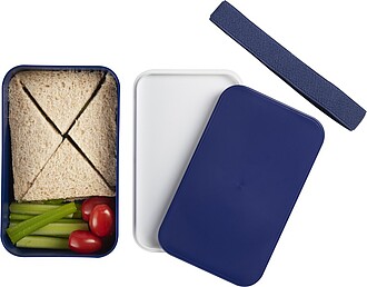 Single layer lunch box, royal blue