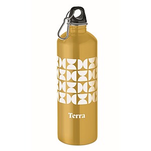 Single wall bottle 1000ml, ochre