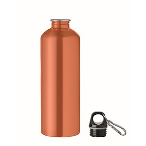 Single wall bottle 1000ml, orange