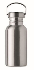 Single wall bottle 500 ml, matt silver