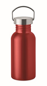 Single wall bottle 500 ml, red