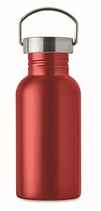 Single wall bottle 500 ml, red