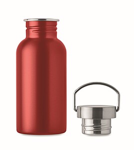 Single wall bottle 500 ml, red