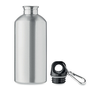 Single wall bottle 500ml, matt silver