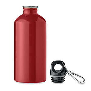Single wall bottle 500ml, red