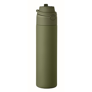 Single wall bottle 650 ml, dark green
