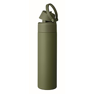 Single wall bottle 650 ml, dark green