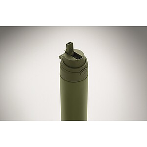 Single wall bottle 650 ml, dark green