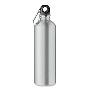 Single wall bottle 750ml, matt silver