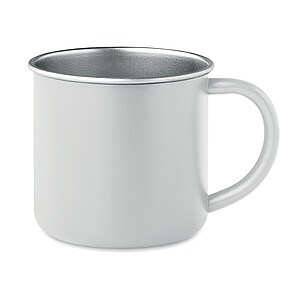 Single wall recycled stainless steel mug