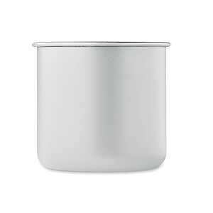 Single wall recycled stainless steel mug