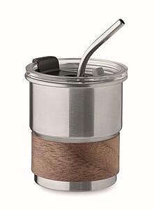 Single wall tumbler 260 ml, matt silver