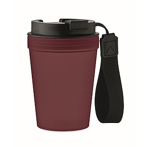 Single wall tumbler 300 ml, burgundy