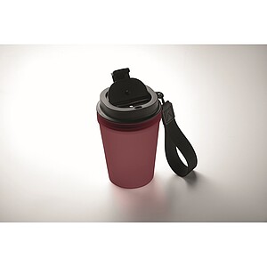 Single wall tumbler 300 ml, burgundy