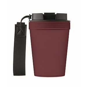 Single wall tumbler 300 ml, burgundy