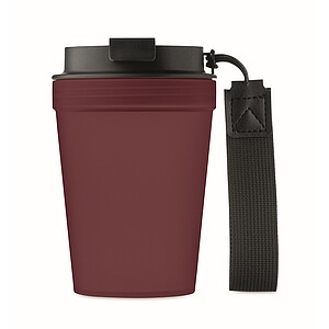 Single wall tumbler 300 ml, burgundy
