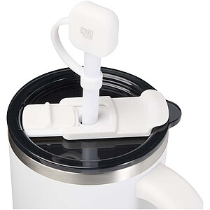 Sip silicone straw cover, white