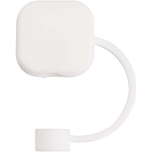 Sip silicone straw cover, white