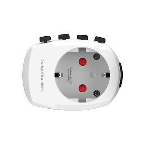 SKROSS Pro 3-Pole World Travel Adapter, white