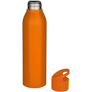 Sky 650 ml RCS recycled single wall stainless steel water bottle, orange