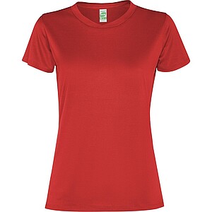 Slam short sleeve womens sports t-shirt, red, size M
