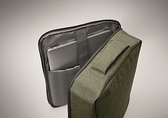 Slim 15 inch laptop backpack in 300D RPET