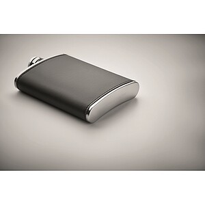 Slim hip flask 200 ml, black