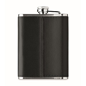 Slim hip flask 200 ml, black