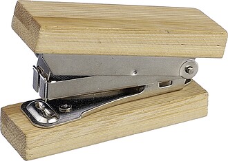 Small bamboo stapler Gordon, brown