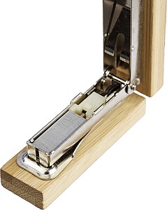Small bamboo stapler Gordon, brown
