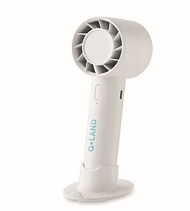 Small portable fan 2000 mAh, white