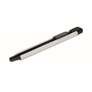 Small retractable knife, white