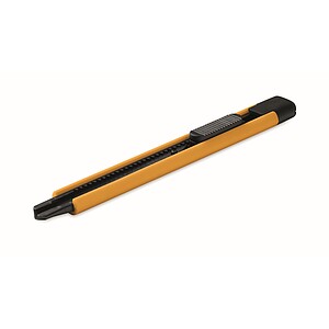 Small retractable knife, yellow