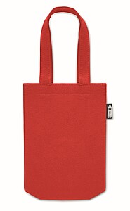Small RPET felt gift bag, red