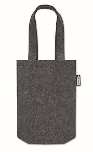 Small RPET felt gift bag, stone grey