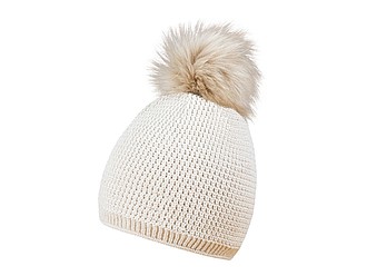 Smart fur winter hat, natural