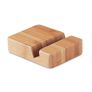 Smartphone stand in bamboo. As bamboo is a natural material, the colour per item can vary.