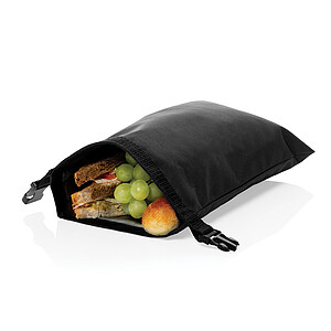 Snackstrap AWARE™ RPET foldable lunchbag 30x20CM, black