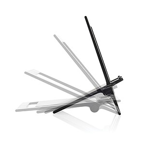 SnapStand RCS recycled plastic foldable phone stand, black