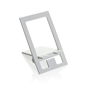 SnapStand RCS recycled plastic foldable phone stand, white