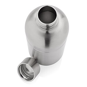 Soda RCS certified re-steel carbonated drinking bottle, silver