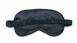 Soft polyester eye mask, stone grey