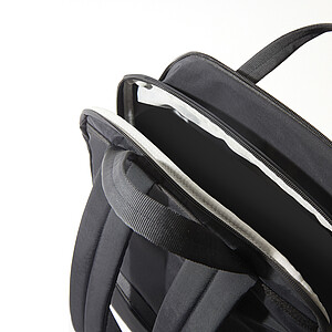 Soft Tote Backpack, black, grey