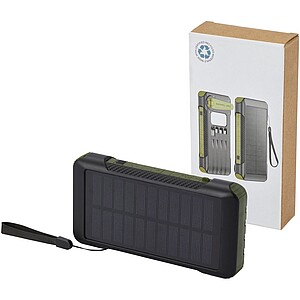 Soldy 10.000 mAh RCS recycled plastic solar dynamo power bank