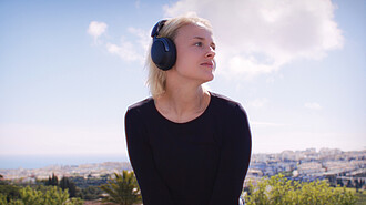 Soundpro RCS recycled plastic ANC headphone, black