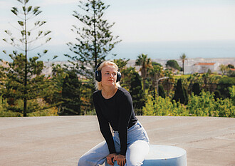 Soundpro RCS recycled plastic ANC headphone, black