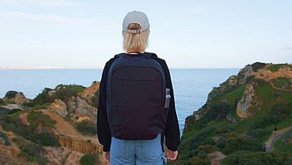 SP Aware™ RPET Edin 100% recycled 15.6 inch laptop backpack, black