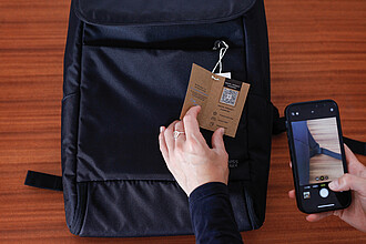 SP Aware™ RPET Edin 100% recycled 15.6 inch laptop backpack, black