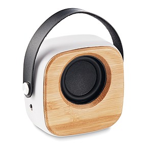 Speaker 3W with bamboo front
